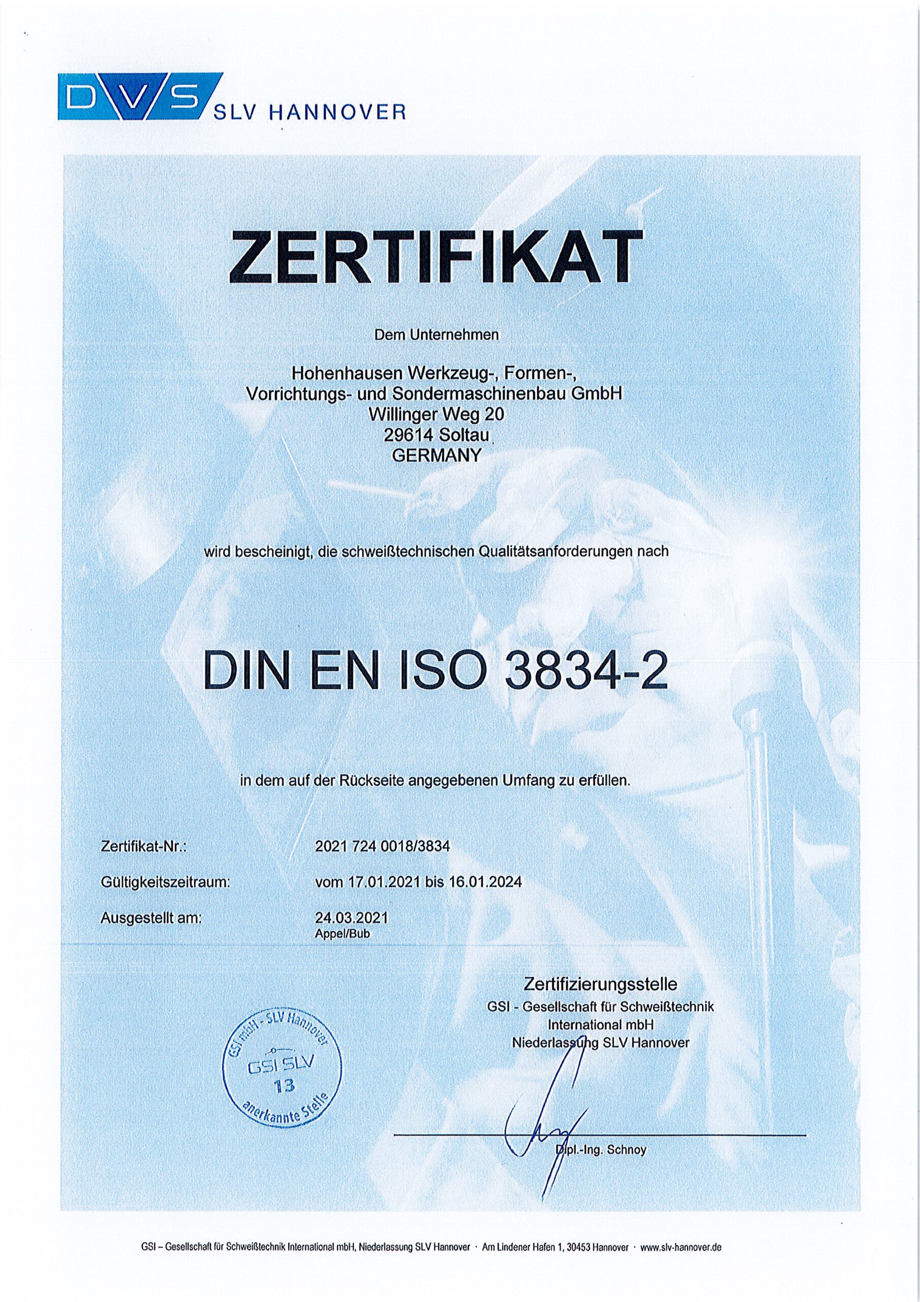 DIN EN ISO 3834-2